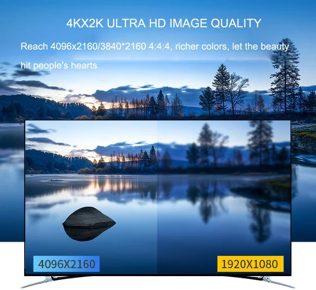 Alt view image 3 of 8 - 4Kx2K Ultra HD 4Port HDMI Switch 4096x2160/3840x2160@60Hz 4:4:4 /1080P 3D HDMI 2.0 Switcher 4 Devices Sharing 1 Screen (with Remote Control)