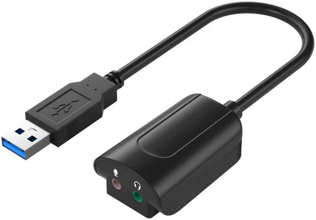 Main image of USB External Sound Card Desktop Computer Notebook Drive-free 3.5 Headset Microphone Conversion USB7.1 Stereo