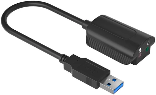 Alt view image 2 of 6 - USB External Sound Card Desktop Computer Notebook Drive-free 3.5 Headset Microphone Conversion USB7.1 Stereo