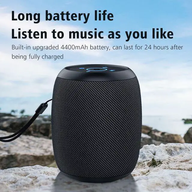 Alt view image 3 of 8 - Portable Bluetooth Speaker FM Outdoor TWS Connection High Quality Sound IPX6 Waterproof Speaker 57MM Speaker