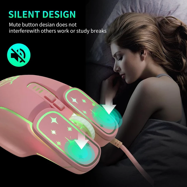 Alt view image 7 of 7 - RGB 7200DPI Game Optical Mouse USB Wired Mice for Windows macOS Android