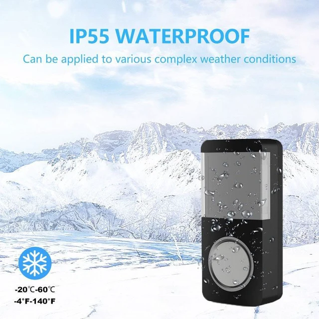 Alt view image 2 of 8 - Waterproof Wireless Doorbell Door Chime Smart Home 58 Music Waterproof Set LED Light Doorbell Reminder Button