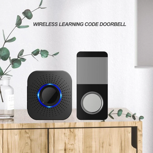 Alt view image 7 of 8 - Waterproof Wireless Doorbell Door Chime Smart Home 58 Music Waterproof Set LED Light Doorbell Reminder Button