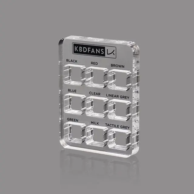 Alt view image 6 of 7 - Transparent Keycaps Testing Tool Cherry 9 MX Switches Keyboard Tester Kit Clear Keycaps Sampler PCB Mechanical Keyboard