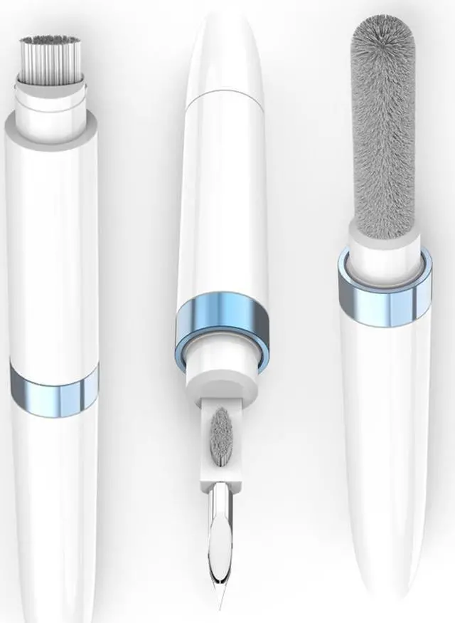 Alt view image 2 of 7 - Wireless Headphones Cleaning Pen Brush Portable Cleaner Brush Tools Headset Keyboard Tablets TWS Earbud Cleaning