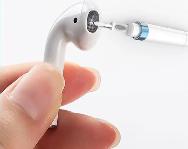 Alt view image 5 of 7 - Wireless Headphones Cleaning Pen Brush Portable Cleaner Brush Tools Headset Keyboard Tablets TWS Earbud Cleaning