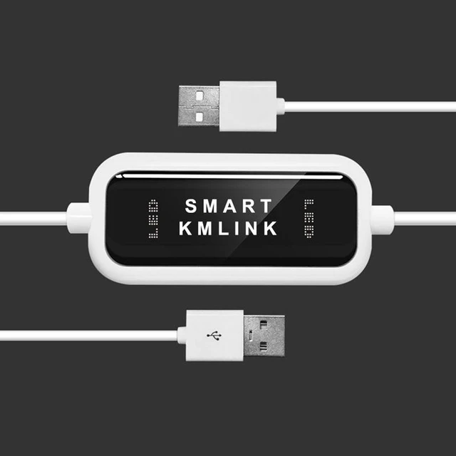 Alt view image 7 of 8 - USB 2.0 PC To PC Sync Data Link Mouse Keyboard Share Smart KM Link Net Direct File Transfer Bridge Windows Computer Copy Cable
