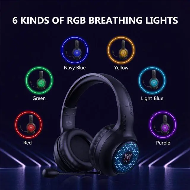 Alt view image 5 of 8 - Wired Gaming Headset with Microphone Noise Reduction Earphone Stereo Over-Head Game Headphones for Laptop PC Computer