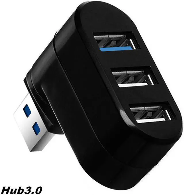 Main image of 3-in-1 USB3.0 Ports HUB High Speed Rotating Splitter For PC/Laptop Connector Equipment Adapter 180 Degree Rotation Adapter