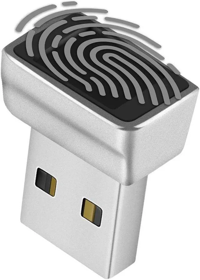 Main image of USB Fingerprint Reader For Windows 10 11 Hello, Biometric Scanner For Passord-Free Login/Sign-IN Lock/Unlock PC & Laptops (Windows 7 is not supported)