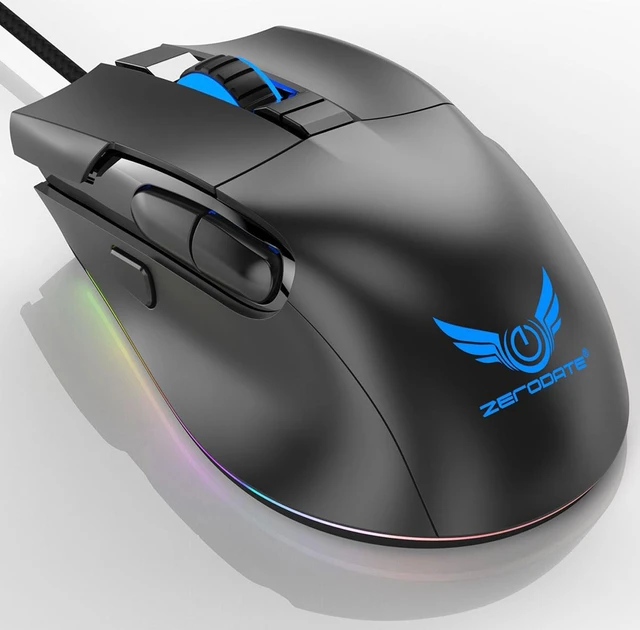 Main image of Ergonomic RGB Gaming Mouse Macro Programming 7200DPI USB Wired Optical Mice
