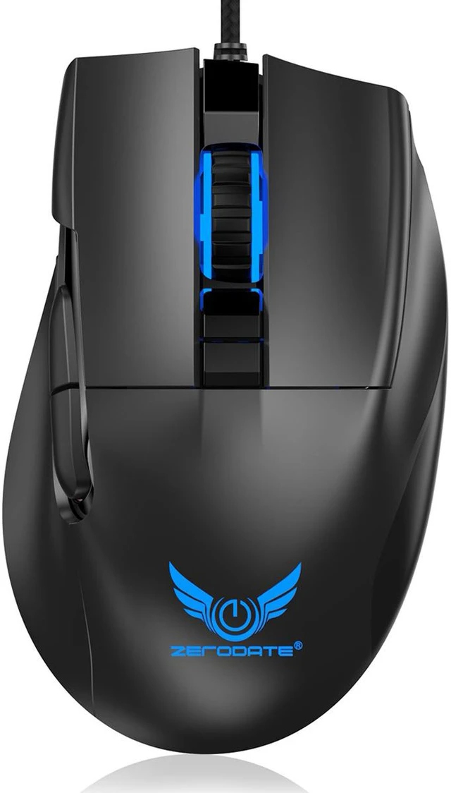 Alt view image 2 of 8 - Ergonomic RGB Gaming Mouse Macro Programming 7200DPI USB Wired Optical Mice