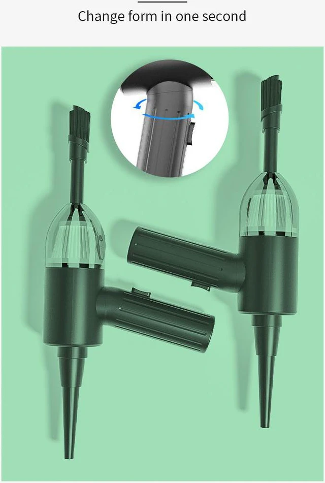 Alt view image 4 of 8 - Electric Air Duster 5000Pa Handheld Car Vacuum Cleaner 2 in 1 Suction Mattrass Pump Cordless Vacuum Cleaners Dust Blower for Computer Laptop Keyboard Electronics Camera Cleaning