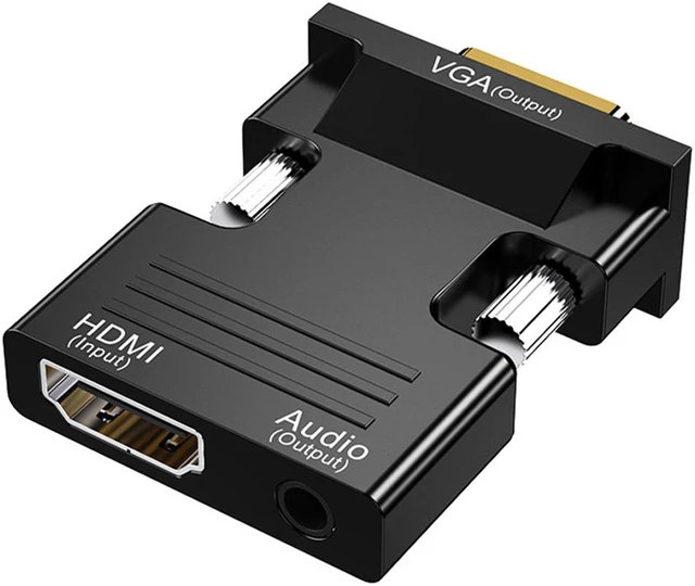 Main image of 1080P HDMI to VGA Adapter Female to Male With Audio Cable Digital To Analog Video Converter