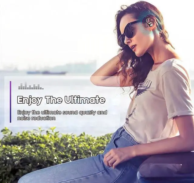 Alt view image 4 of 8 - TWS Wireless Headphones Bluetooth Earphones IPX5 High Quality Noise Reduction Stereo Sports Ear Hook Headset