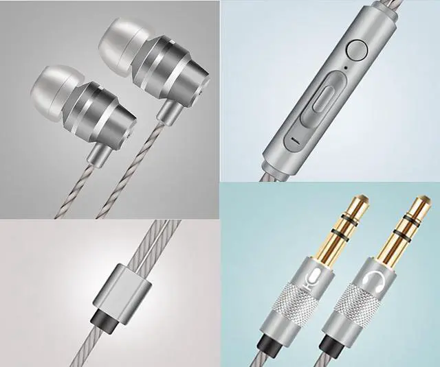 Alt view image 5 of 8 - 3.5mm Wired Gaming Earphones Stereo Surround Vibration Wired Earbud Games Headphone with 3.5mm Microphone Jack