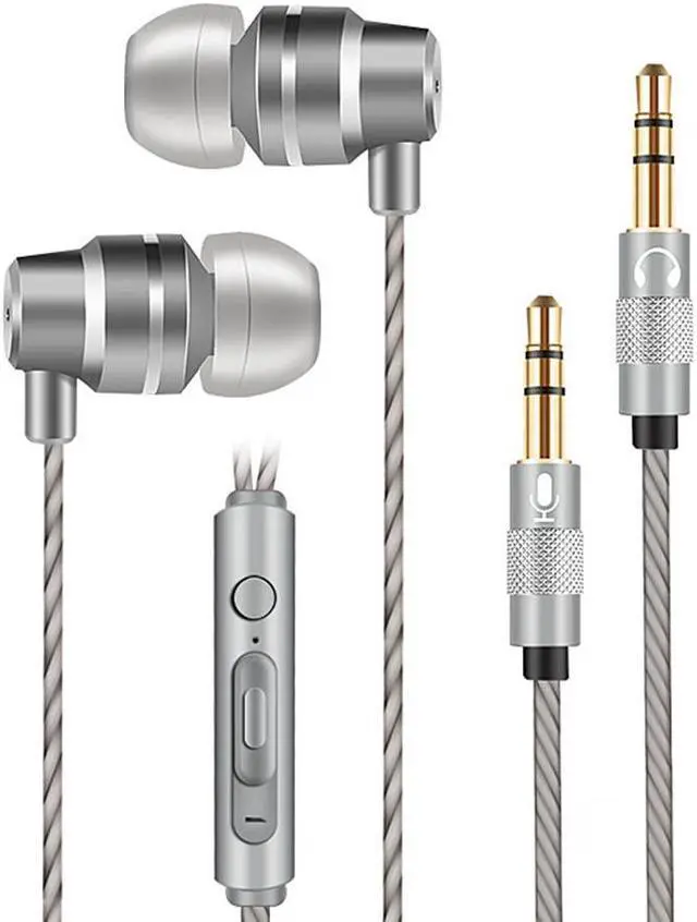 Alt view image 2 of 8 - 3.5mm Wired Gaming Earphones Stereo Surround Vibration Wired Earbud Games Headphone with 3.5mm Microphone Jack