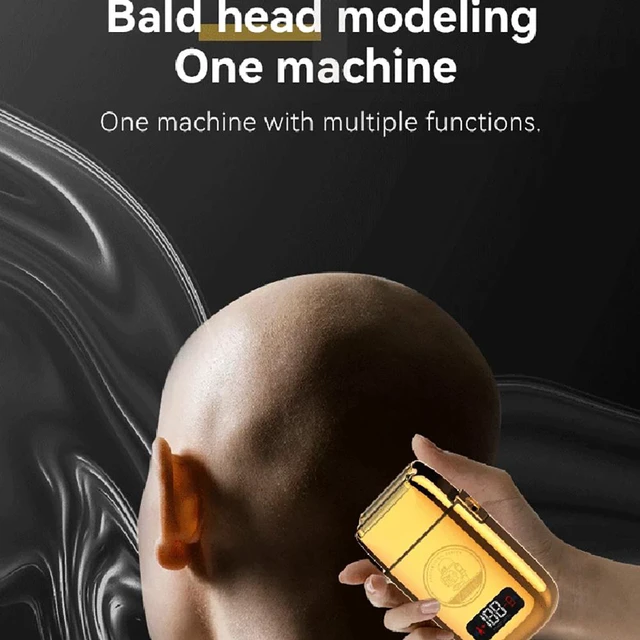 Alt view image 6 of 8 - Metal Reciprocating Led Display 5 Speeds Barber Electric Shaver Rechargeable Beard Razor Balds Fade Shaving Machine