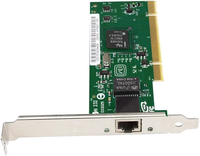 Alt view image 2 of 6 - Desktop Gigabit Network Card 10/100/1000Mbps PCI Network Card Intel 82540 chip (NOT PCIE)