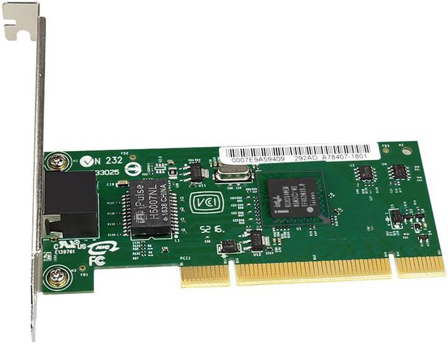 Alt view image 3 of 6 - Desktop Gigabit Network Card 10/100/1000Mbps PCI Network Card Intel 82540 chip (NOT PCIE)