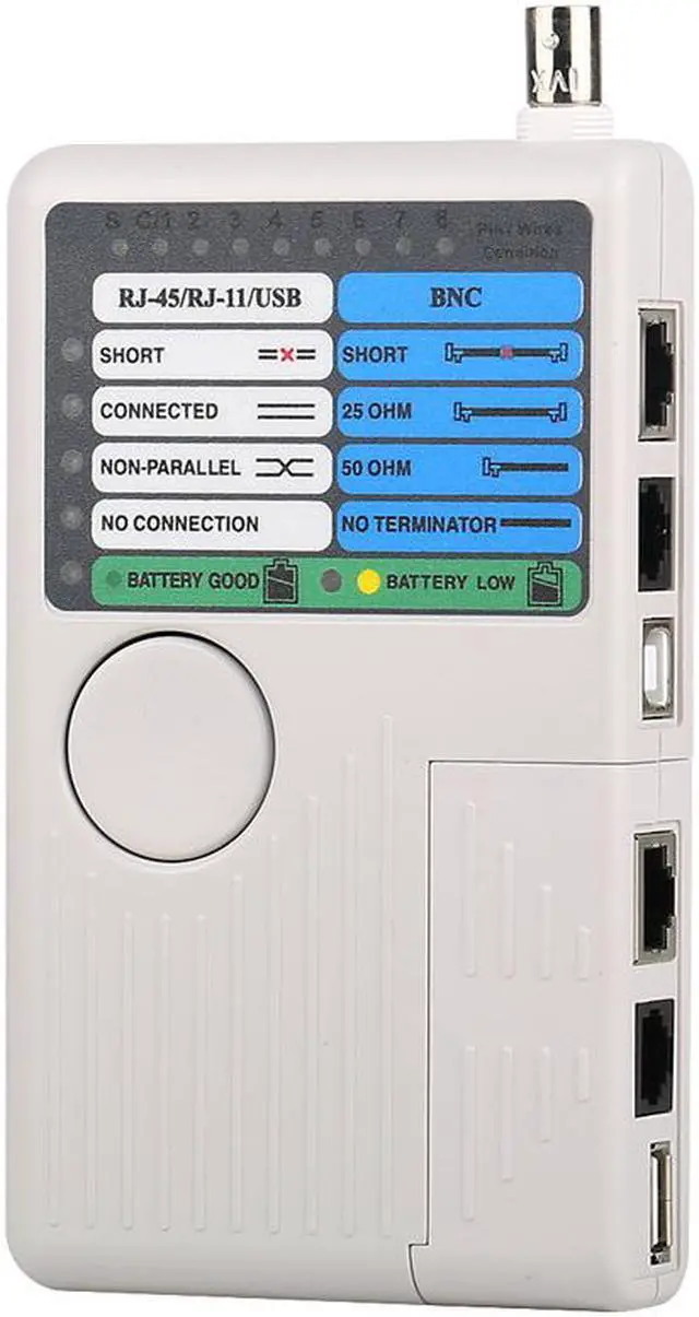 Main image of Multifunctional Network Tester Four-in-one Cable Detection Tool BNC+RJ11+RJ45+USB Pairing Device