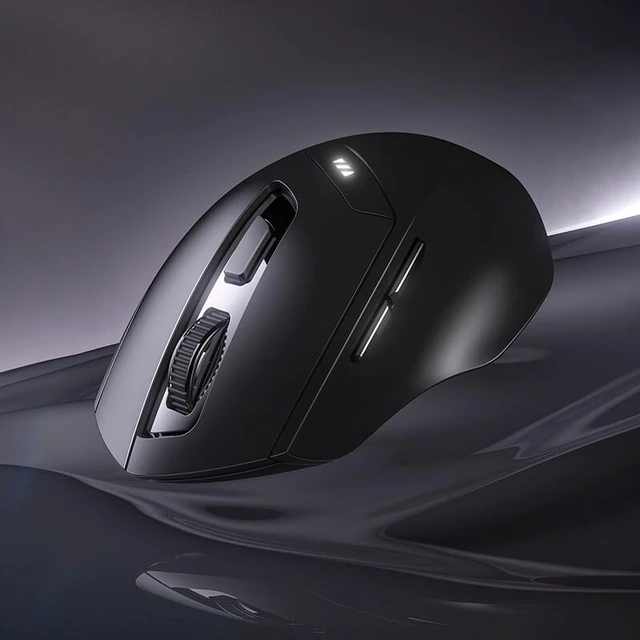 Alt view image 7 of 8 - Multimode Wireless Mouse 2.4G + Bluetooth 3.0 5.0 Mice Universal Ergonomic Office Portable Mouse 1600DPI Rechargeable for Laptop Pad Mobile