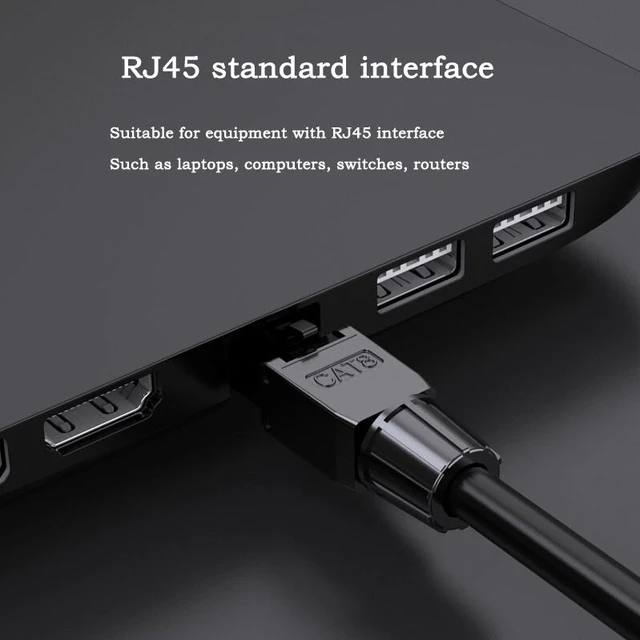 Alt view image 5 of 8 - 1Pcs Category 8 Pressure-free Crystal Head Reusable CAT8 Network Cable Connector Head 10 Gigabit Shielded RJ45 Computer