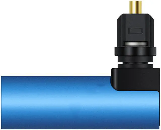Alt view image 4 of 7 - 90 Degree Optical Audio Cable Adapter Right Angle Digital SPDIF Toslink Optical Connector 360 rotating Swivel for Soundbox,Macbook,TV BOX,TV,DVD,Amplifier