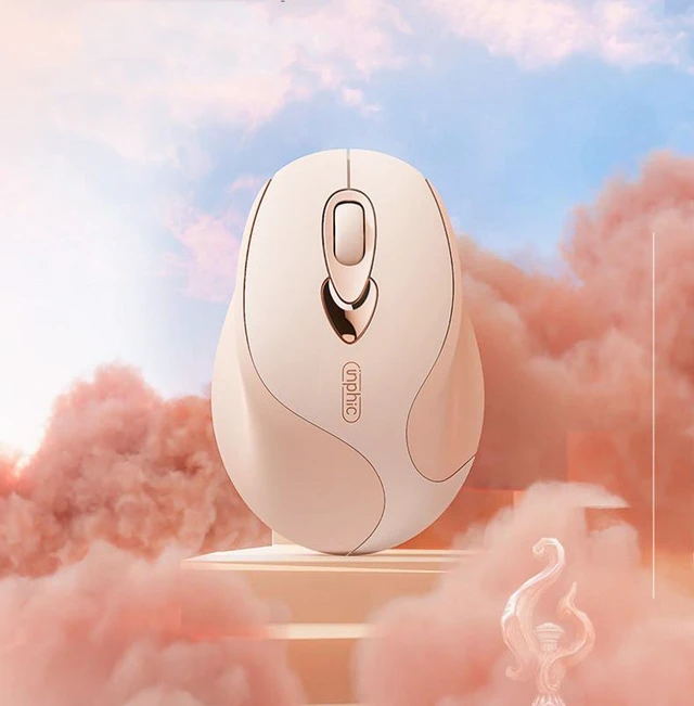Alt view image 6 of 8 - Rechargeable Wireless Mouse 2.4G Mute Mice Girl Cute Ergonomics Mouse for WINDOWS IOS
