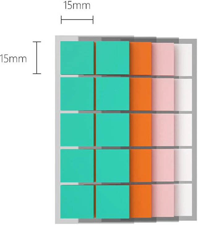Alt view image 6 of 7 - 100Pcs 15*15mm 5W/m.k SSD Chip Heat Dissipation Paste Solid State Hard Disk Chip M2 NVME Thermal Paste Silicone Grease
