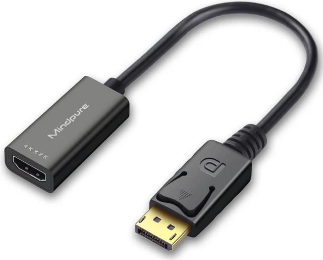 Main image of 4K DisplayPort to HDMI Adapter Converter Display Port Male DP to Female HD TV Cable Adapter Video Audio For PC TV