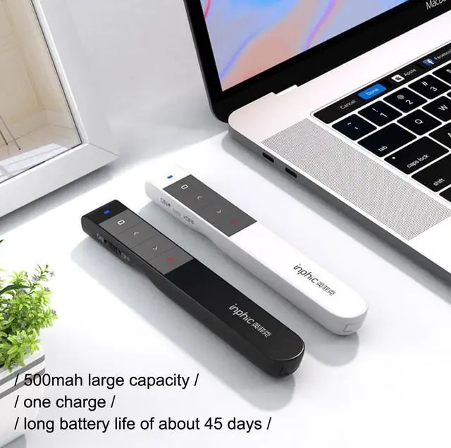 Alt view image 6 of 8 - Wireless Presenter Pen 2.4Ghz USB B Adapter Handheld Remote Control Chargeable Pointer Red Pen PPT Power Point Presentation Pointer