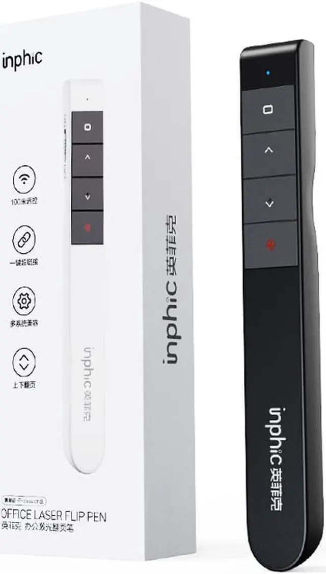 Alt view image 3 of 8 - Wireless Presenter Pen 2.4Ghz USB B Adapter Handheld Remote Control Chargeable Pointer Red Pen PPT Power Point Presentation Pointer