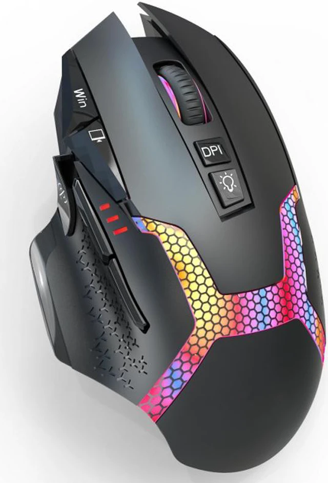 Main image of RGB Bluetooth 2.4G Wireless Gaming Mouse 4000 DPI Programmable Three Modes Rechargeable Mice for gamer Mice laptop PC