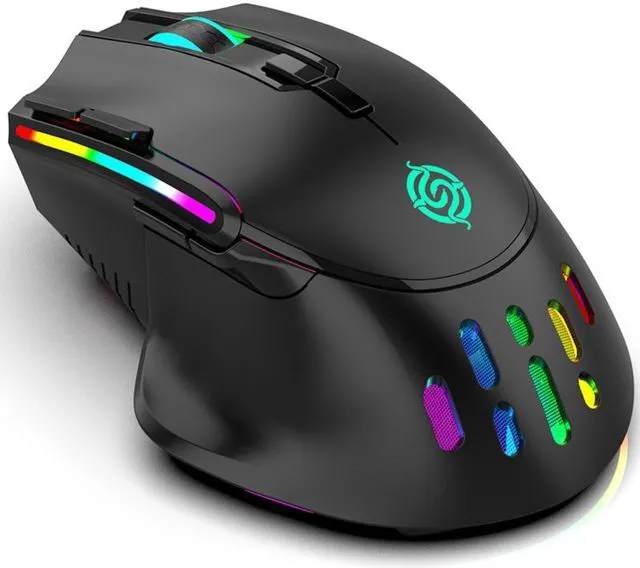 Main image of 2.4G Wireless Gaming Mouse RGB Lighting Rechargeable Ergonomic 3200DPI Mice with USB Receiver for Desktop Laptop Computer
