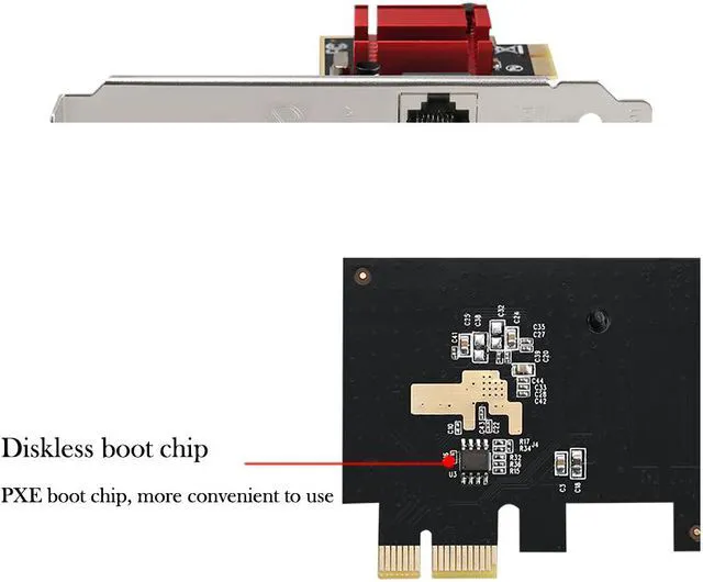 Alt view image 3 of 7 - POE Gigabit Network Card PCIe 1X Intel I210 Ethernet Card PCI Express Gibabit Ethernet Adapter 10/100/1000Mbps