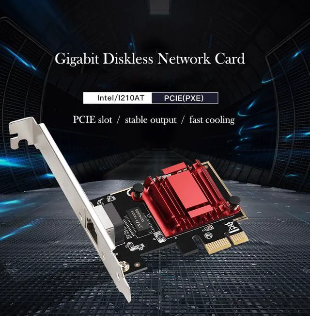 Alt view image 4 of 7 - POE Gigabit Network Card PCIe 1X Intel I210 Ethernet Card PCI Express Gibabit Ethernet Adapter 10/100/1000Mbps