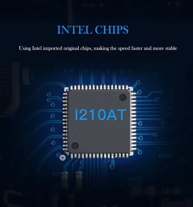 Alt view image 7 of 7 - POE Gigabit Network Card PCIe 1X Intel I210 Ethernet Card PCI Express Gibabit Ethernet Adapter 10/100/1000Mbps