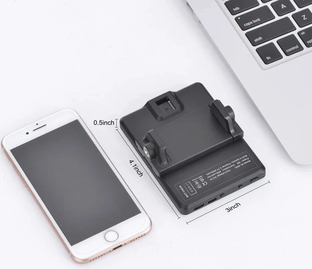 Alt view image 7 of 8 - 60 LED High Power Rechargeable Clip Fill Video Light with Front & Back Clip, Adjusted 3 Light Modes for Phone, iPhone, Android, iPad, Laptop, for Makeup, Selfie, Vlog, Video Conference
