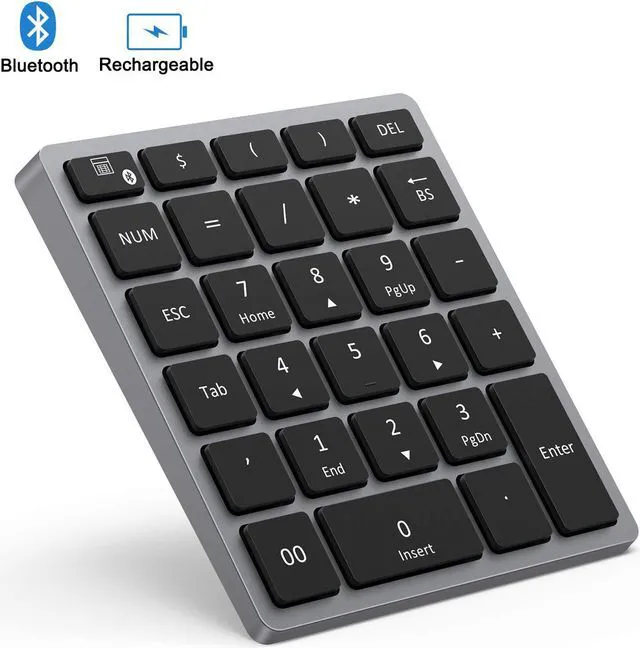 Main image of Multifunctional 28-key Numeric Keypad 28 Keys Rechargeable Bluetooth Wireless Numeric Keyboard