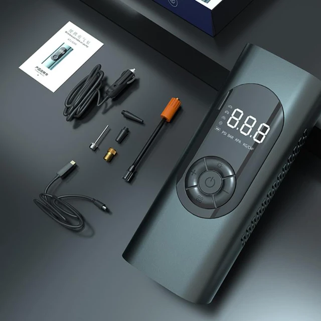 Alt view image 6 of 8 - Inflator Pump 6000mAh Portable Car Air Compressor for Motorcycles Bicycle Boat Tyre Inflator Digital Auto Inflatable Pump Wireless LCD Digital