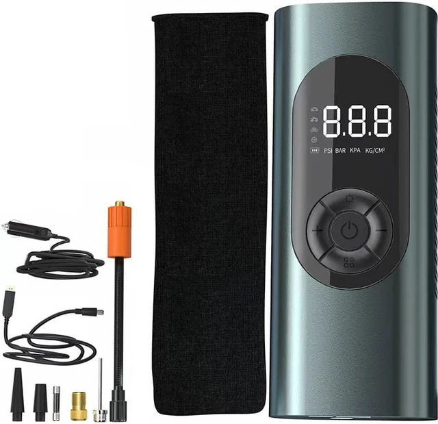Alt view image 7 of 8 - Inflator Pump 6000mAh Portable Car Air Compressor for Motorcycles Bicycle Boat Tyre Inflator Digital Auto Inflatable Pump Wireless LCD Digital