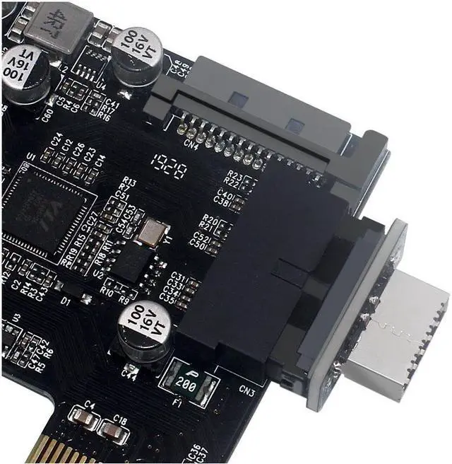 Alt view image 7 of 8 - Motherboard USB3.0 19P/20P To TYPE-E Adapters Chassis Front Type-C Plug-In Port Motherboard Connector Sockets