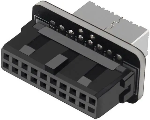 Alt view image 2 of 8 - Motherboard USB3.0 19P/20P To TYPE-E Adapters Chassis Front Type-C Plug-In Port Motherboard Connector Sockets