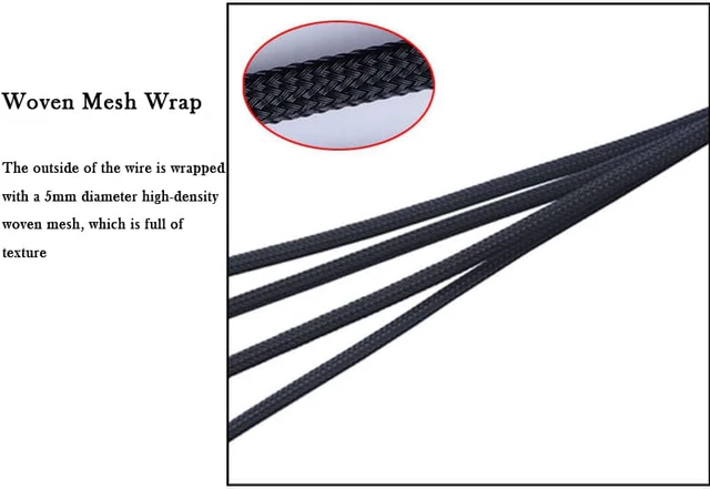 Alt view image 4 of 8 - Molex Big 4pin To 3Pin / 4 Pin Adapter Cable 1 To 4 Ways D-type HUB Extension Cable Power Spliter for Computer Cooling CPU Case Fan Connectors with Sleeve 27cm for Mainboard