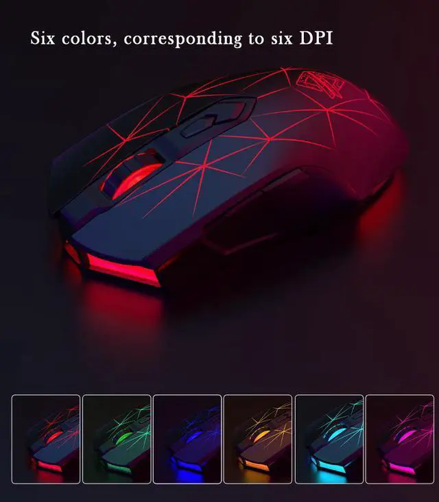 10000DPI Lightweight Rechargeable 2.4G Bluetooth Wireless + Wired Wired ...