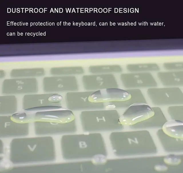 Alt view image 3 of 8 - Universal Laptop Keyboard Cover Protector 12-17 inch Waterproof Dustproof Silicone Notebook Computer Keyboard Protective Film
