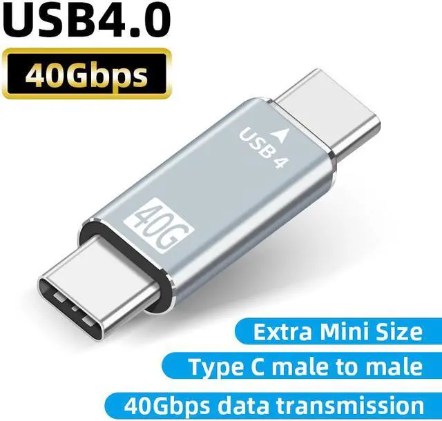 Alt view image 2 of 8 - USB C to Type C USB 4 40Gbps Thunderbolt 3 Data Sync Converter Adapter USB 4 Extension Cable for Macbook Pro Air Dell Laptop