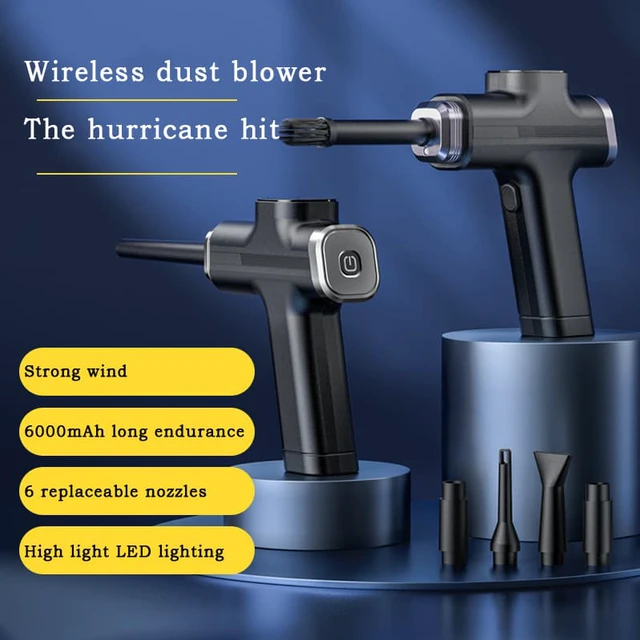 Alt view image 2 of 8 - Cordless Air Duster Blower Multi-Use Portable Compressed Air Cans Electric Air Duster Computer Cleaner for PC Laptop Keyboard