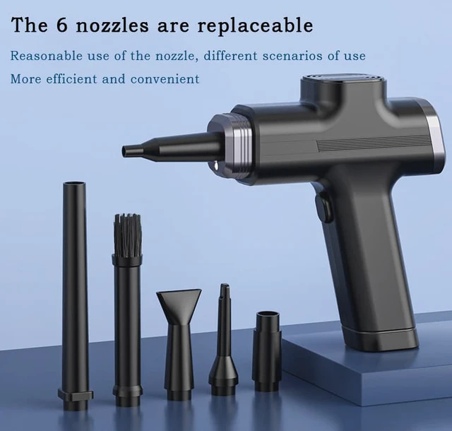 Alt view image 3 of 8 - Cordless Air Duster Blower Multi-Use Portable Compressed Air Cans Electric Air Duster Computer Cleaner for PC Laptop Keyboard